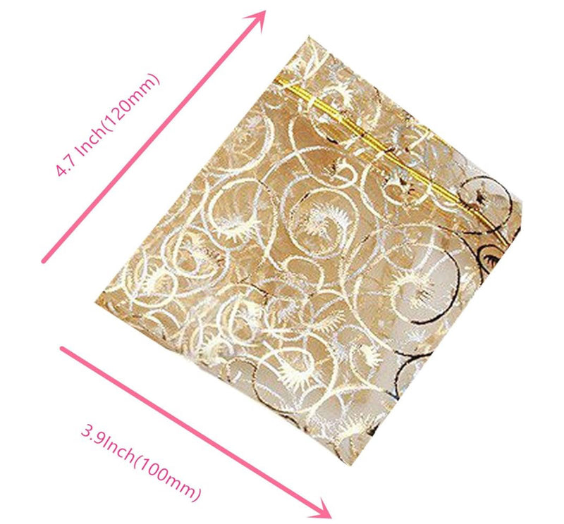 Empty Gold Gift Bags/Pouch 4x5