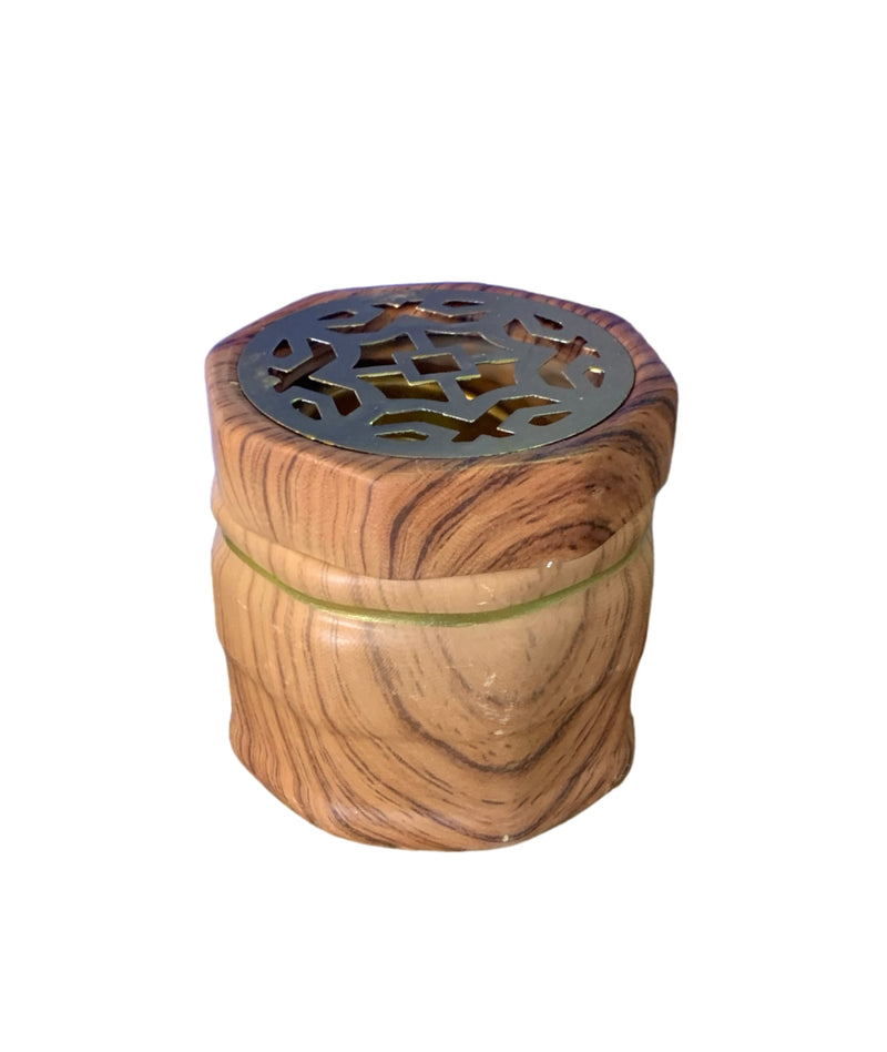 Mabkhara: Small- Cylinder Wooden Design 34122