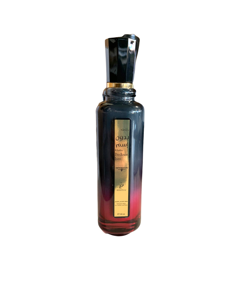 Khalta Bedoon Ism: Perfumed Water Spray (110ml) - MyBakhoor
