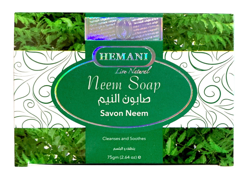 Hemani: Neem Soap Bar 75mg/2.64 oz - MyBakhoor