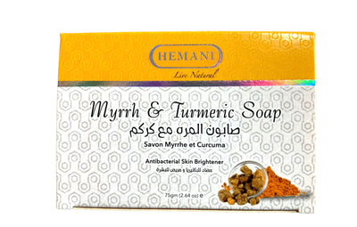 Hemani: Myrrh & Turmeric Soap Bar 75mg/2.64 oz - MyBakhoor