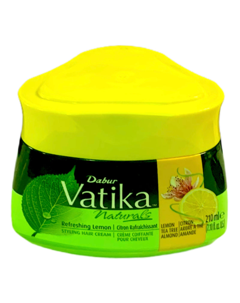 Vatika Hair Cream- Lemon Tea Tree Almond 210ml - MyBakhoor