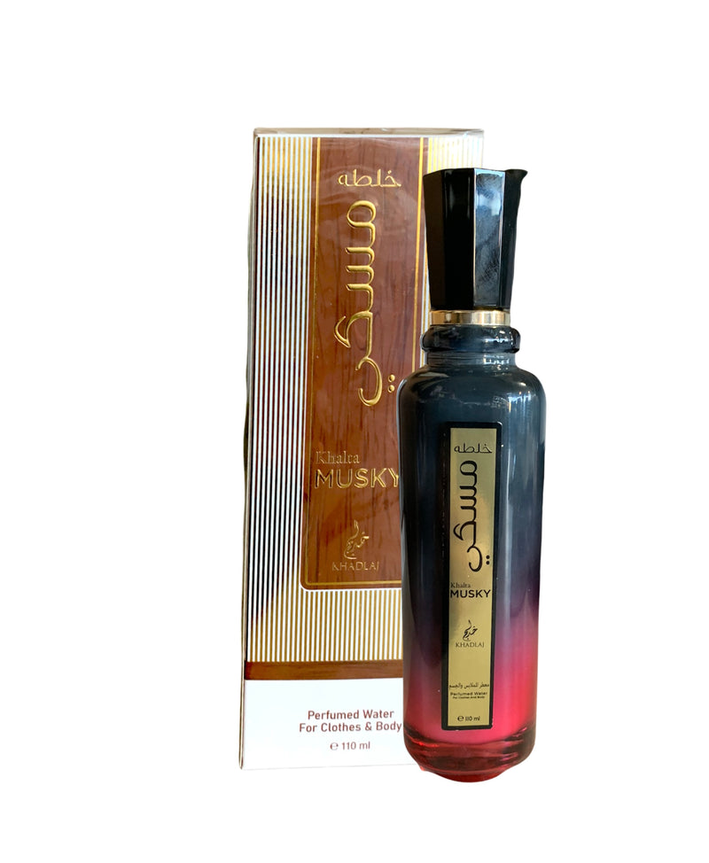 Khalta Musky: Perfumed Water Spray (110ml) - MyBakhoor