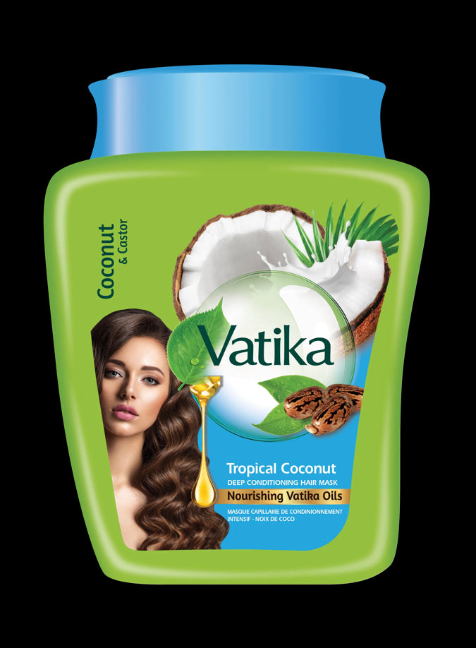 Vatika Hair Mask- Coconut & Castor 500g - MyBakhoor